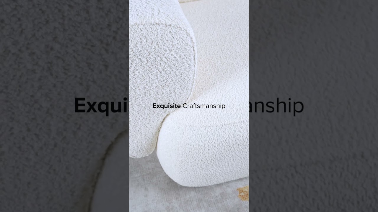 Canton Cream Boucle Chaise Lounge -  Relax with style 