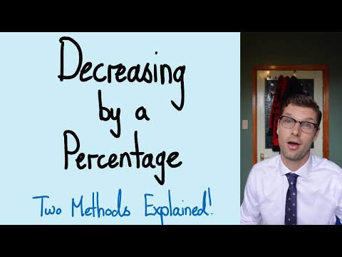 Decreasing by a Percentage