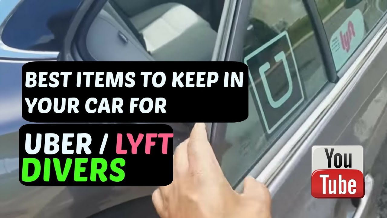 Best items to keep in your car for Uber/Lyft