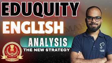 English Analysis-Eduquity | SSC CGL CHSL MTS 2025 | New SSC English Questions  Explained | Siddhi