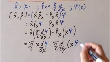Commutator: linear momentum and position