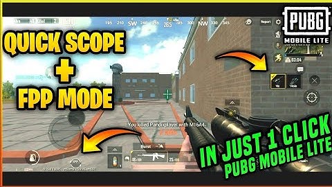 😤How To Enable Fpp Mode + Quick Scope In Pubg Mobile Lite In 1 Minute