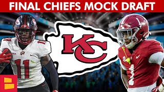 FINAL Kansas City Chiefs Mock Draft Before 2024 NFL Draft Ft. Kool-Aid McKinstry \& Malachi Corley