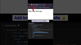 add icon to yur website #icon #html #webdevelopment #shorts | Code Alchemy