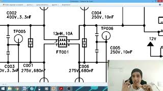 Lectura de Esquema Parte 1 // Circuito entrada, Reles, PFC, Fuente Conmutada