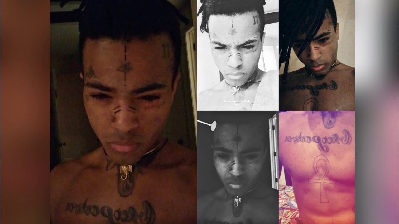 xxxtentacion gets new face and chest tattoos - YouTube.