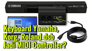 CARA Keyboard Yamaha, Korg, Roland jadi MIDI Controller di DAW Studio One