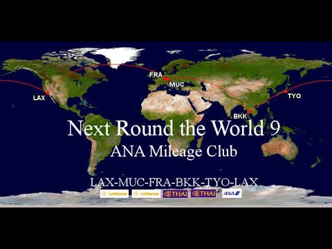 Next Round the World 9, ANA Mileage Club, First Class (Eastbound)