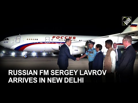 Russian Foreign Minister Sergey Lavrov arrives in New Delhi to attend G20 Foreign Ministers meet