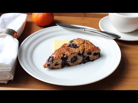 Whole-Grain Blueberry Scone Recipe - How to Make a Blueberry Scone