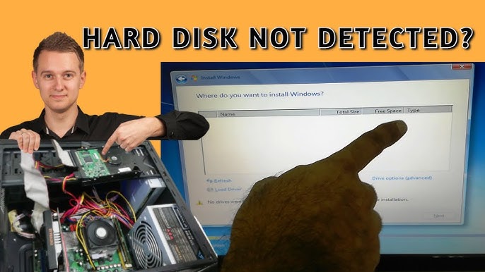 disk not detected in windows 7 - YouTube