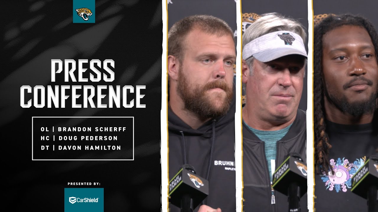HC Doug Pederson, OL Brandon Scherff & DT DaVon Hamilton | Press Conference | Jacksonville Jaguars