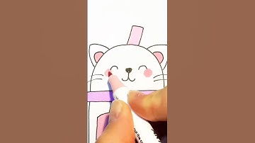 How to Draw a Cute Cat Boba Tea!
