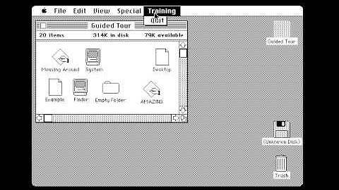 Macintosh Guided Tour (Part 2/7): "Show Me My Electronic Desk!"