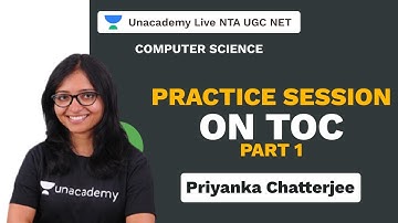 NTA UGC NET| Practice session on TOC part 1| Priyanka| Unacademy Live