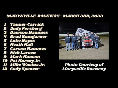 Sprint Car News Today: Marysville Raceway March 3rd Recap