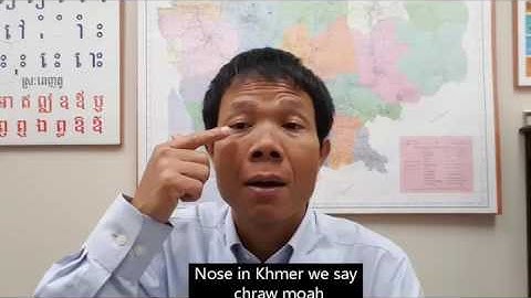 Learning Khmer lesson-ASEAN languages part of the body in Khmer