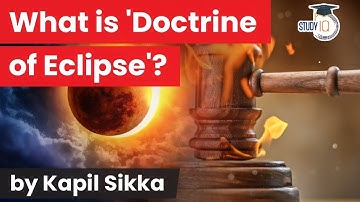 Doctrine of Eclipse in Indian Constitution explained, Karnataka Judicial Service Exam KPSC J, RPSC J