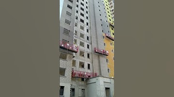 Building gondola for external wall insulation of high-rise building