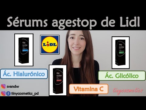 Сравнение сывороток Lidl Agestop: Ac. Гиалуроновая кислота, Ас. Гликолевая кислота и витамин C