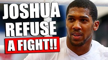 Anthony Joshua DECIDED TO REFUSE A REMATCH WITH Alexander Usyk / Tyson Fury QUICKLY KNOCKS OUT Usyk