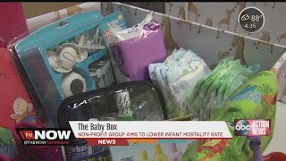 Tampa non-profit works to lower infant mortality rate with baby box