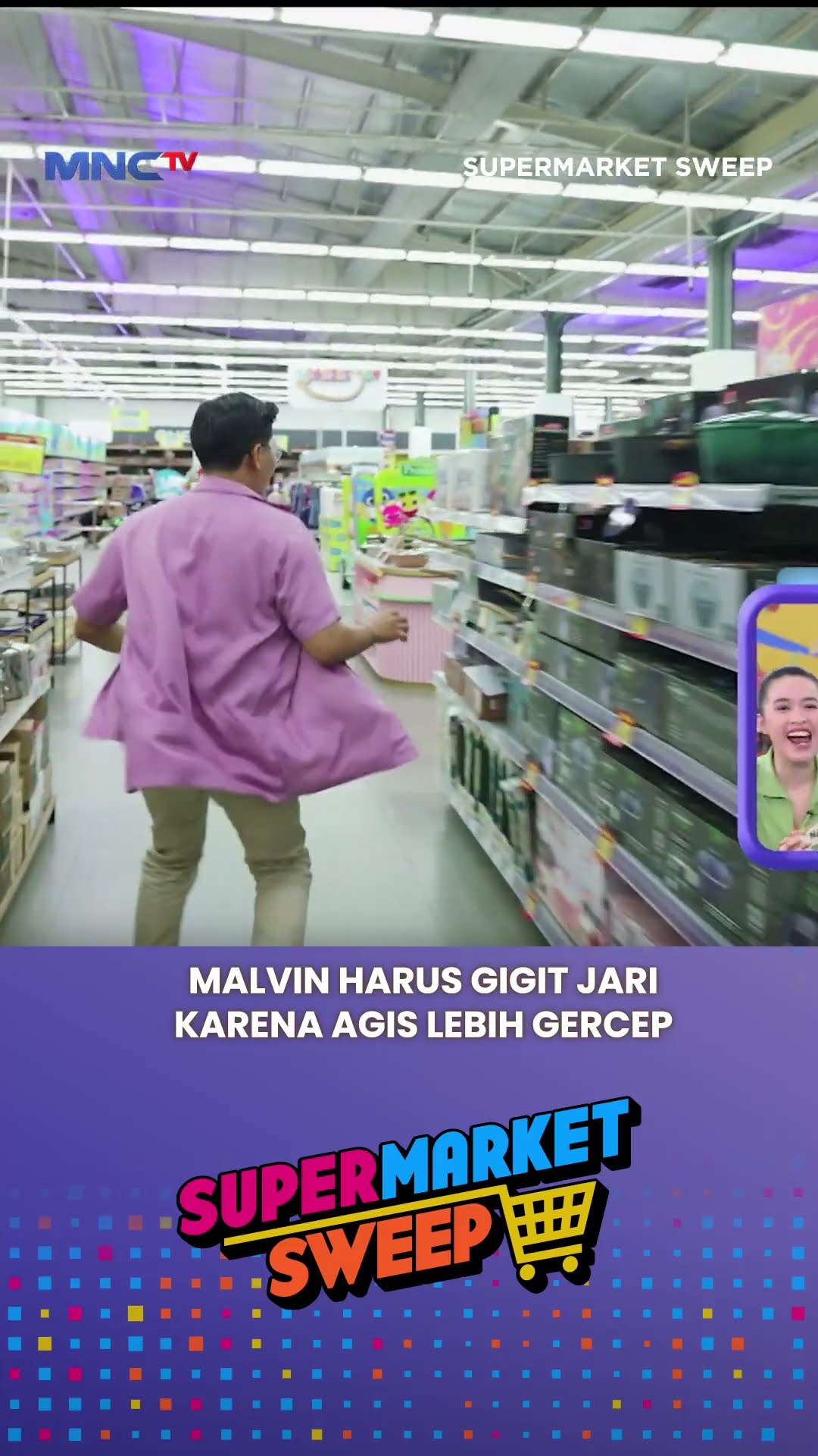 Malvin Kurang Jeli #supermarketsweep #gameshow #mnctv #shorts