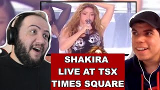 Shakira Live at TSX, Times Square  TEACHER PAUL REACTS