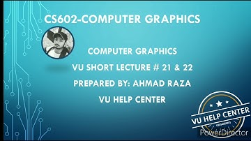 CS602 lec 21 & 22|Computer Graphics|Triangle| vu short lecture # 21 & 22| by Ahmad raza in Urdu.