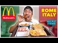 Tasting McDonalds In Rome Italy! (International Menu)