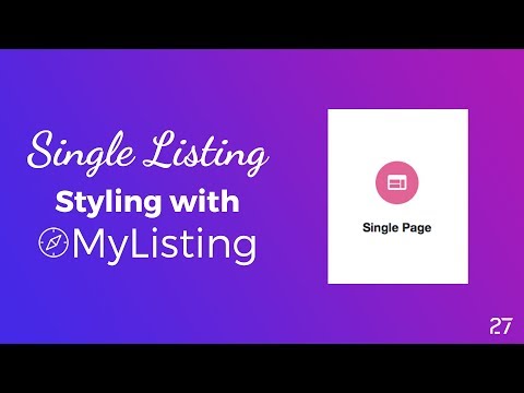 How to Style your MyListing directory Single Listing Pages