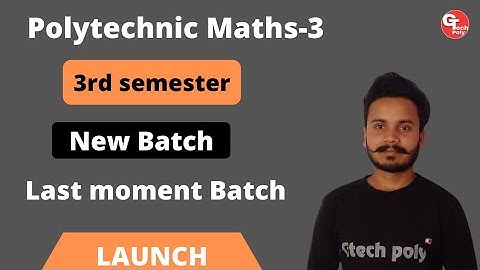 Last Moment Batch Launch for Applied Mathematics-3 | Polytechnic 3rd Semester @gtechpoly