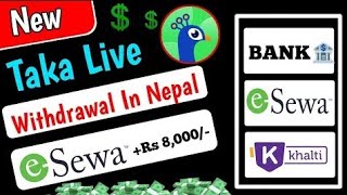 New Esewa Khalti Earning App in Nepal Without investment || Taka App Earning Detail Video 🔥💯