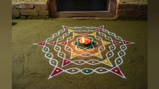 Simple 🥳dan but pota azhaga😍 irukum | #sikkukolam |Navratri Day 2 🪔Special Rangoli Kolam ✨ #navratri Simple 🥳dan but pota azhaga😍 irukum | #sikkukolam |Navratri Day 2 🪔Special Rangoli Kolam ✨ #navratri