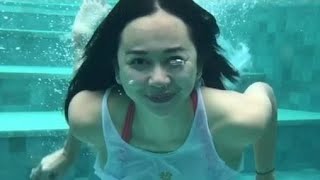 Bikin gagal fokus, aura kasih berenang