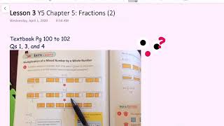 Y5 [Lesson 3] Chapter 5: Fractions (2)