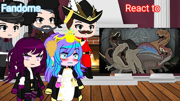 Fandoms React to Tyrannosaurus rex and Spinosaurus vs indominus rex and giganotosaurus