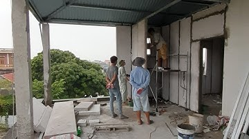 Nhà lắp ghép bê tông khí trên khung bê tông cốt thép tại KHÁNH CƯỜNG - YÊN KHÁNH - NINH BÌNH