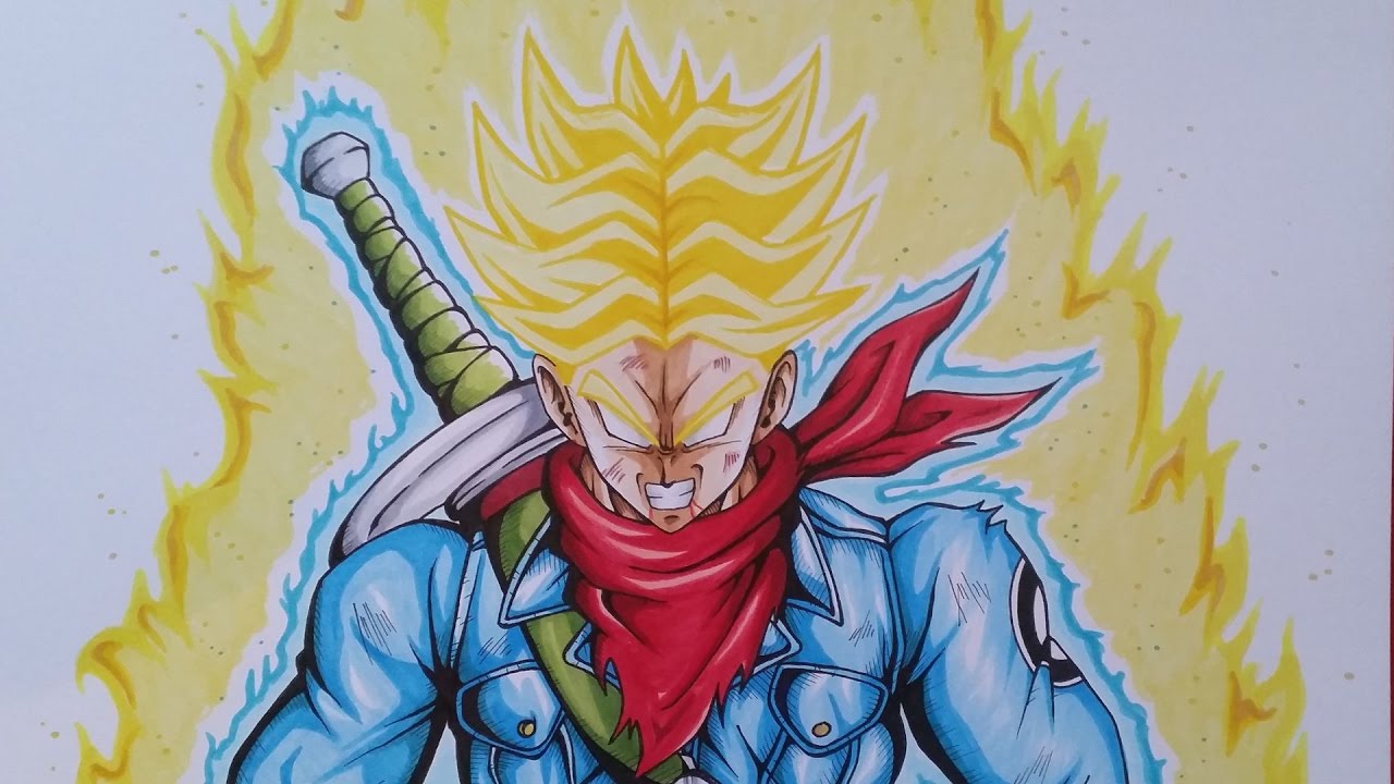 Dibujando a Trunks SSJ Furioso//Drawing Trunks SSJ Rage - DBS