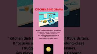 KITCHEN SINK DRAMA | LITERARY MOVEMENT | UGC NET ENGLISH LITERATURE