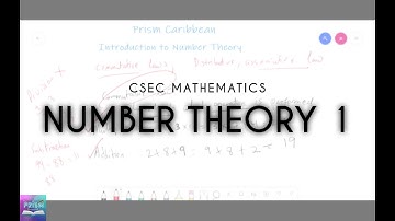Number Theory: Part 1 |  CSEC Mathematics | Prism Caribbean