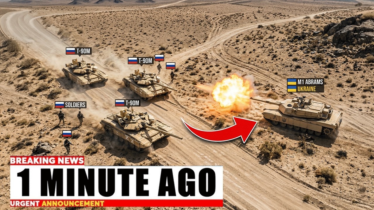 Single Ukrainian Abrams Faces Russian T-90s Brigade — Then THIS Happens!