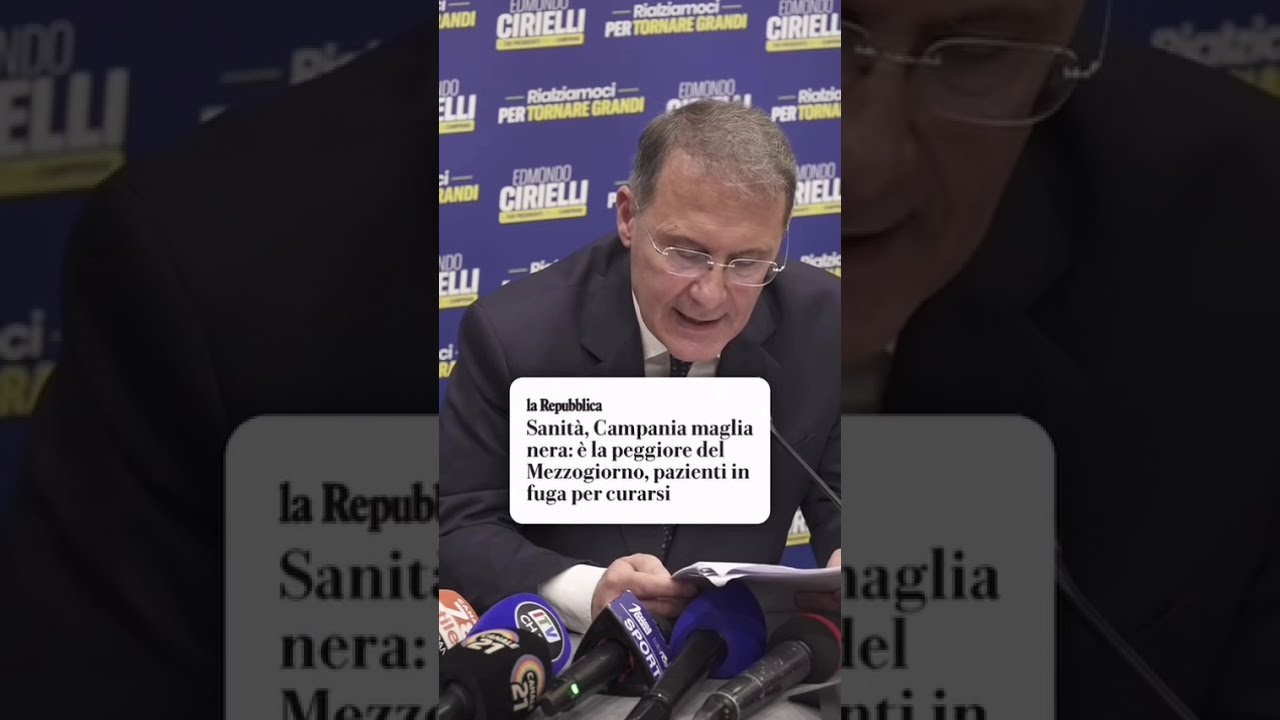 Cirielli - La sanit&agrave; in Campania &egrave; ormai da film dell&rsquo;orrore.  (15.10.25)