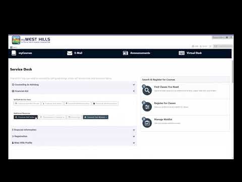 How to Log in to the myWestHills Student Portal and myCourses (Canvas)