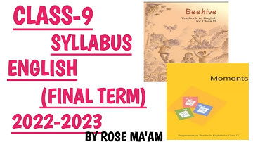 CLASS-9/ENGLISH SYLLABUS/FINAL TERM/2022-2023/NCERT SYLLABUS‎‎@mathssolutionswithrosemaam4136