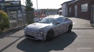 2024 Audi A6 e-tron Shows More of Its Twin Headlamps On the Nurburgring
