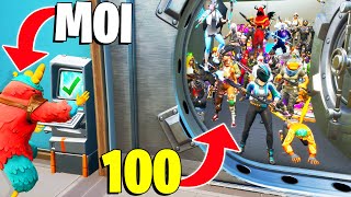 J'enferme 100 JOUEURS dans le Coffre Fort ! (Prank Fortnite)