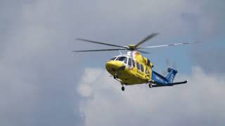#planespotting Brisbane#archerfield  helicopter Augusta AW139#lifeflight arrival +STOL and Cirrus ac