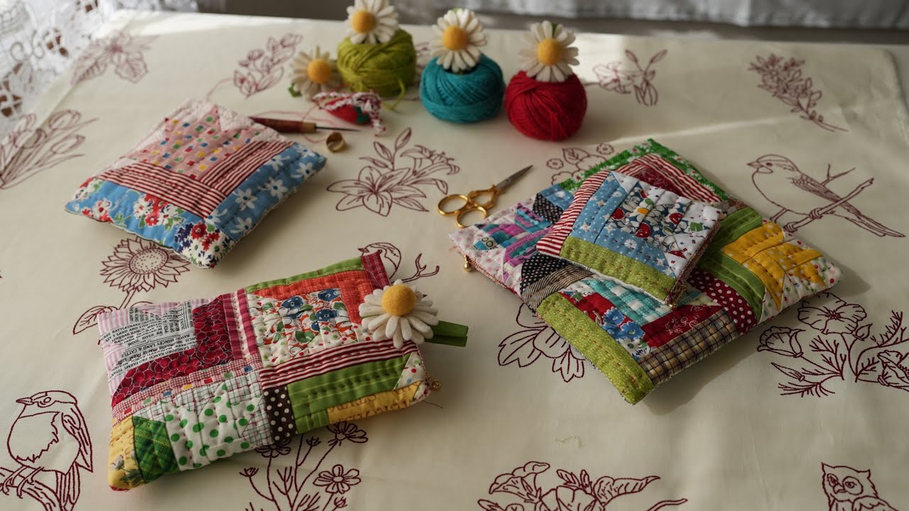 4 Types of Pouches Made with Lily Flower Patterns - YouTube