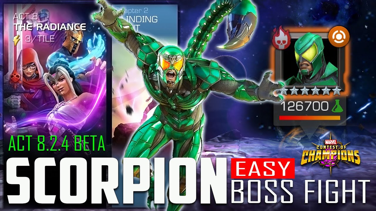ACT 8.2.4 BETA | SCORPION Boss Fight | Marvel Contest Of Champions